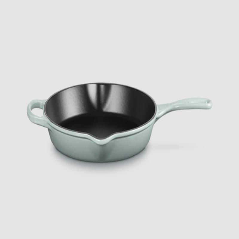 Cast Iron Deep Skillet, 26cm, Sea Salt