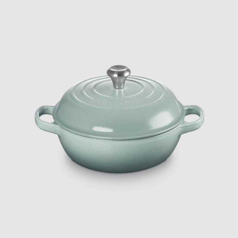 Cast Iron Shallow Buffet Casserole, 30cm, Sea Salt