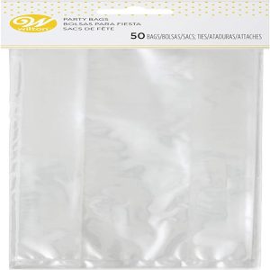 Clear Party Bags, Pack of 50