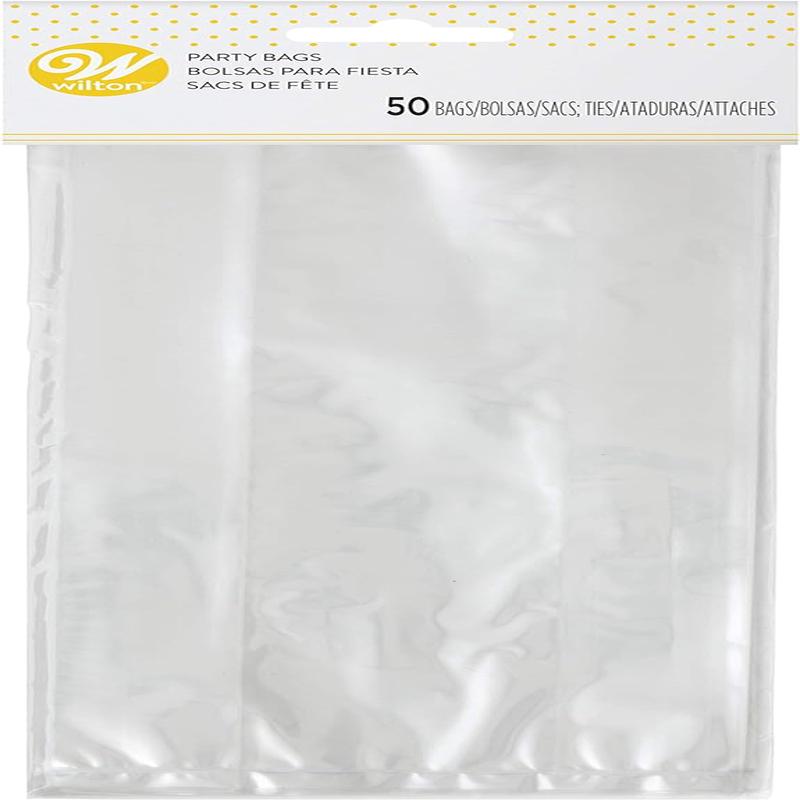 Clear Party Bags, Pack of 50