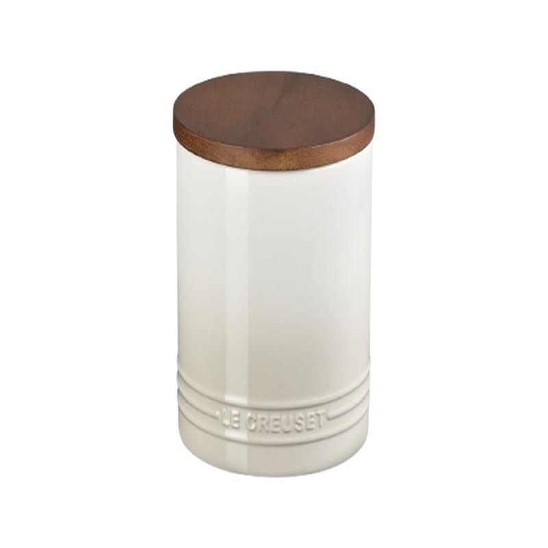 Le Creuset Ceramic Storage Jar, 1.1L, Meringue