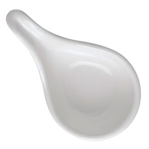 Melamine Mini White Spoon, 1oz
