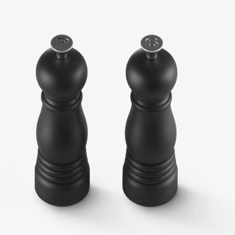 Mini Salt & Pepper Mill Set, Matte Black