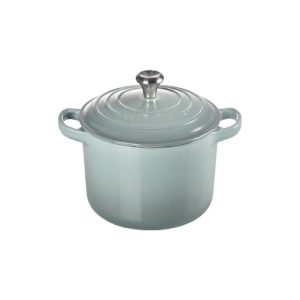 Round Cast Iron Dutch Oven, 22cm, Sea Salt