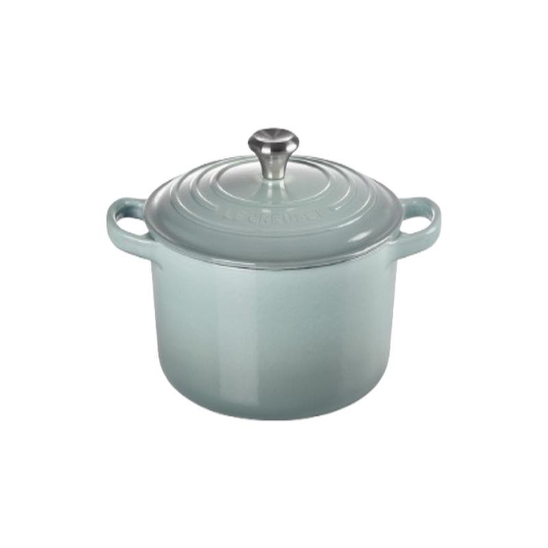 Round Cast Iron Dutch Oven, 22cm, Sea Salt