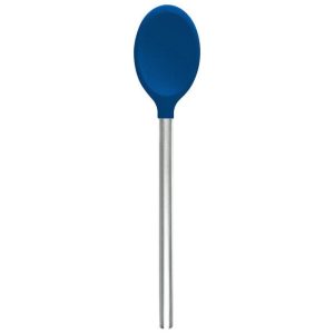 Silicone Spoon with Stainless Handle | Deep Indigo