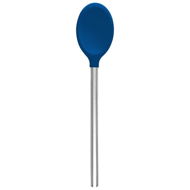 Silicone Spoon with Stainless Handle | Deep Indigo