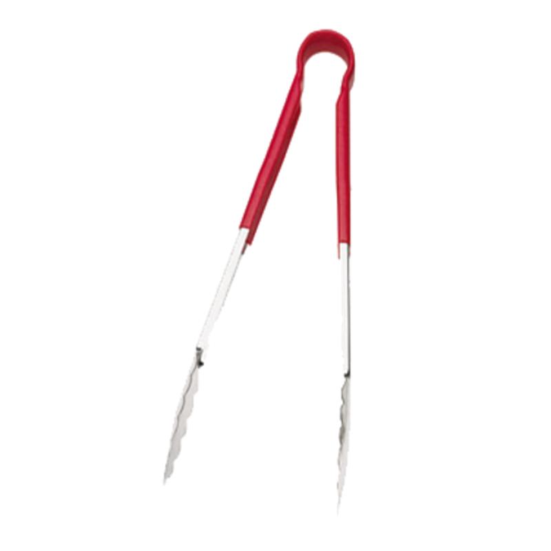 Stainless Steel Tongs with Red Handles