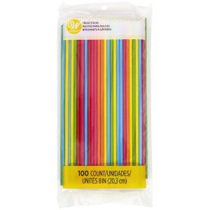Wilton Primary Color Treat Sticks, 100-Count