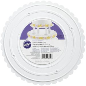 10" Scalloped Edge Separator Plate