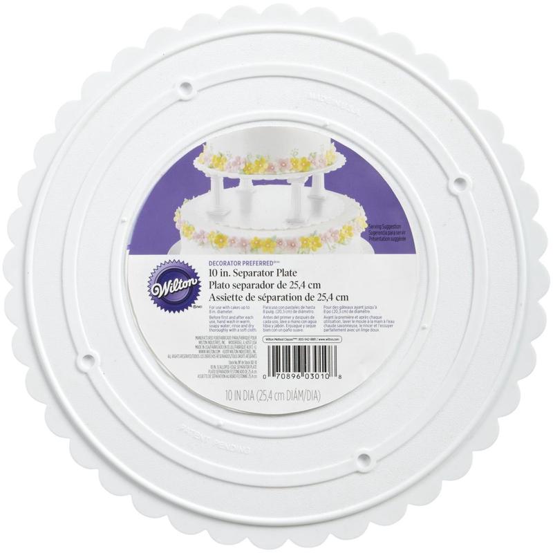 10" Scalloped Edge Separator Plate