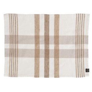 Aalborg Cotton Linen Kitchen Towel, Tabac