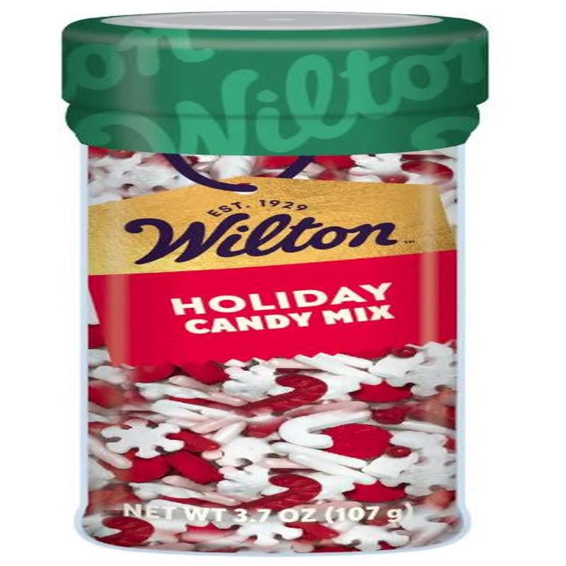 Candy Cane Shaped Sprinkle Mix