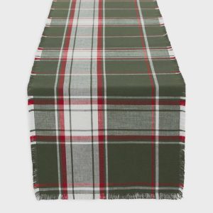 Deck the Halls Plaid Table Runner