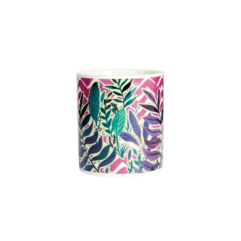 Espresso Mug Exotic Leaves Design