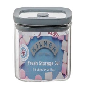 Fresh Storage Square Jar, 0.5 Litres