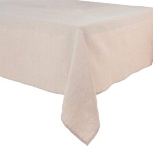 Granville French 100% Linen Tablecloth, Natural, 67"x99"