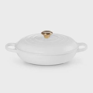 Le Creuset Signature White Cast Iron 30cm Buffet Casserole