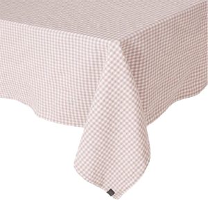 Piana Cotton Linen French Tablecloth, 63"x118", Petal