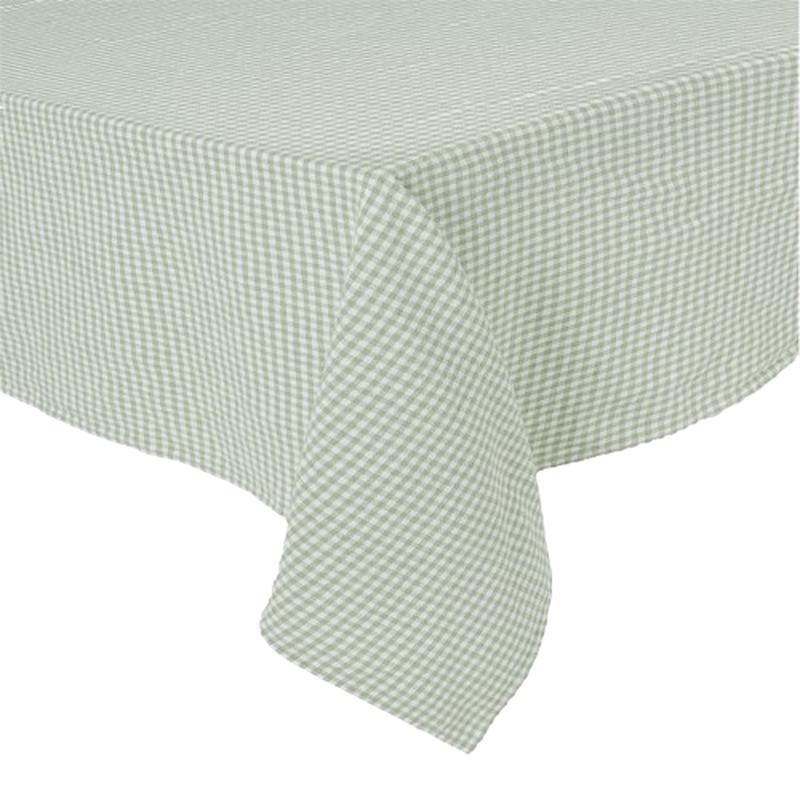 Piana Cotton Linen French Tablecloth, 63"x98", Amande