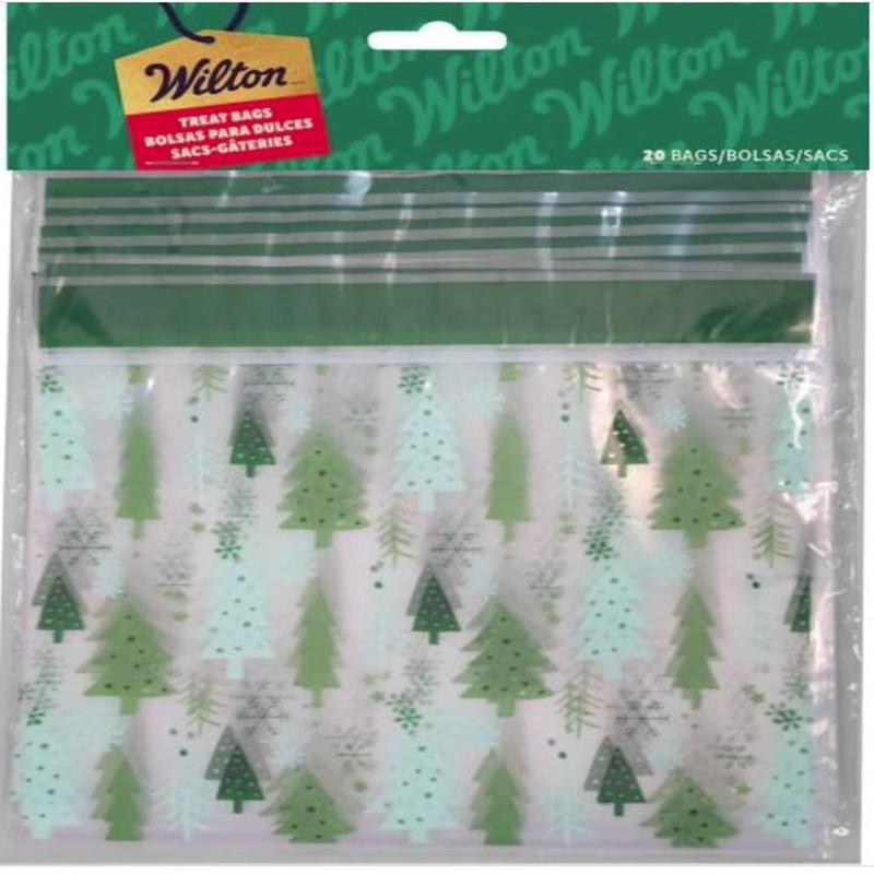 Resealable Christmas Forest Treat Bags, 20-Pack