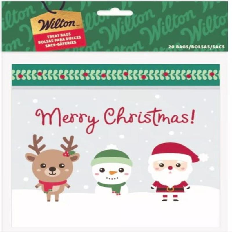 Resealable Santa & Friends  Treat Bags, 20-Pack