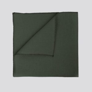 Zilia Linen Cotton Napkin, Kaki