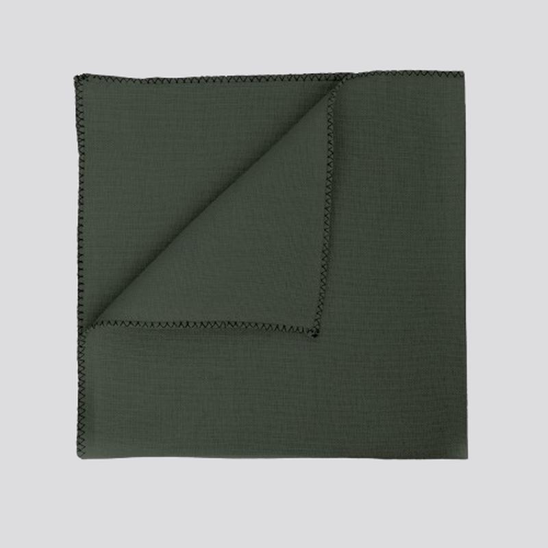 Zilia Linen Cotton Napkin, Kaki