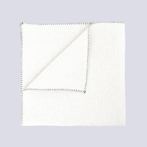 Zilia Linen Cotton Napkin, White