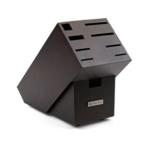 9-Slot Knife Block, Brown Ash