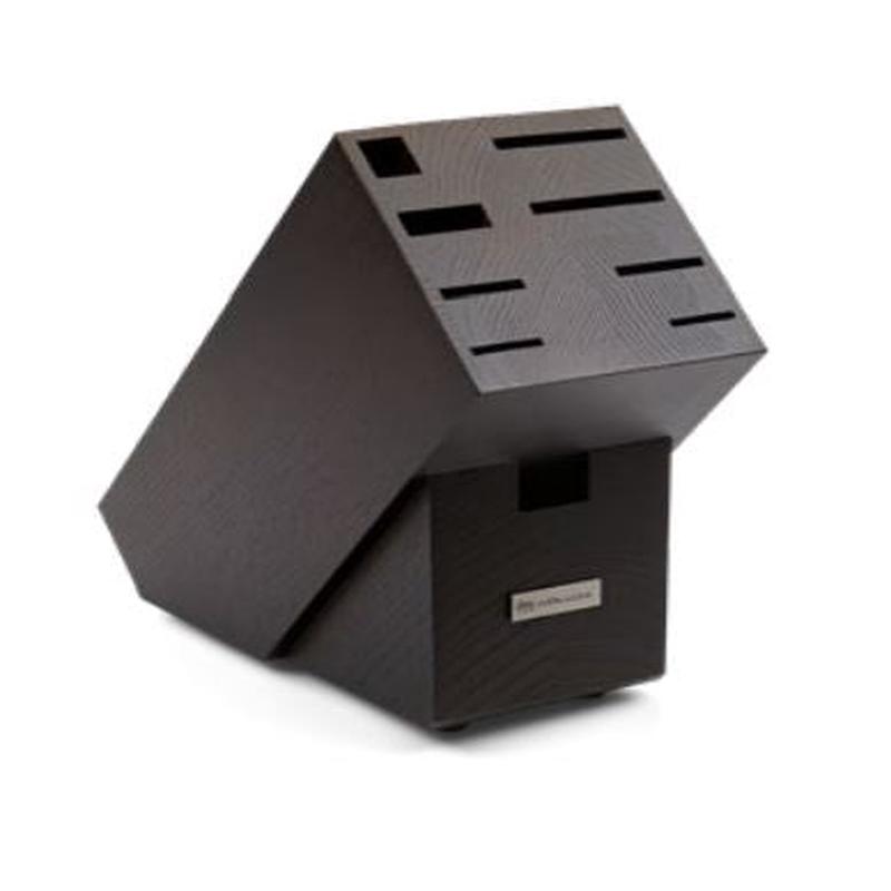 9-Slot Knife Block, Brown Ash