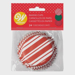 Classic Christmas Patterns Baking Cups // Pack of 24