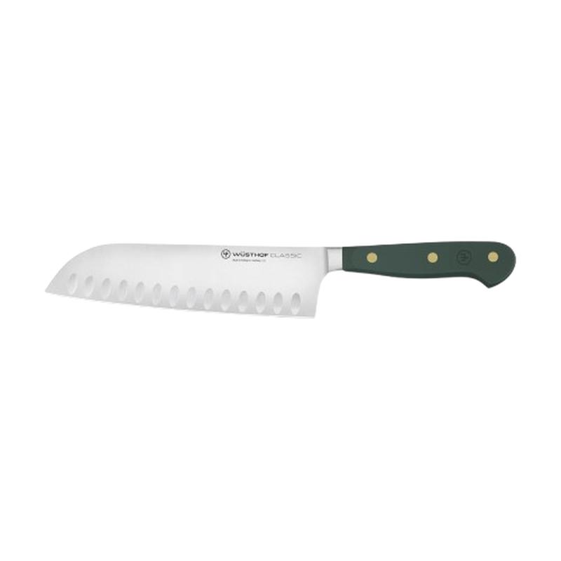 Classic Santoku with Hollow Edge 17 cm | 7 inch Rosemary