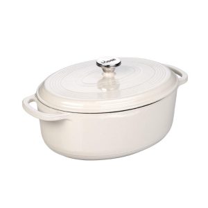 Oval, Enamel Cast Iron Dutch Oven, 7 Quarts