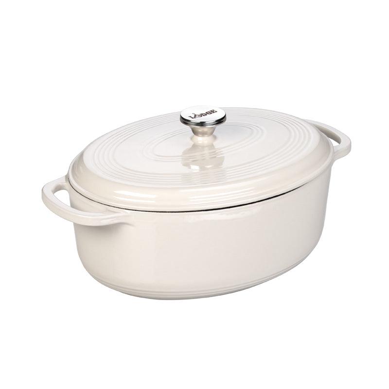 Oval, Enamel Cast Iron Dutch Oven, 7 Quarts