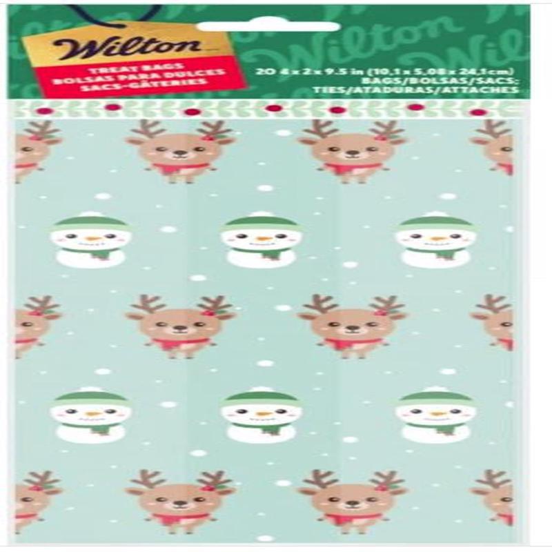 Reindeer & Snowman Treat Bags, 20-Pack