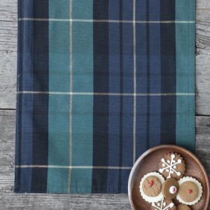 Traditional Check Table Runner, Blue