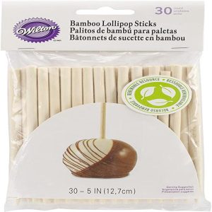 5-Inch Bamboo Lollipop Sticks, 30-Count