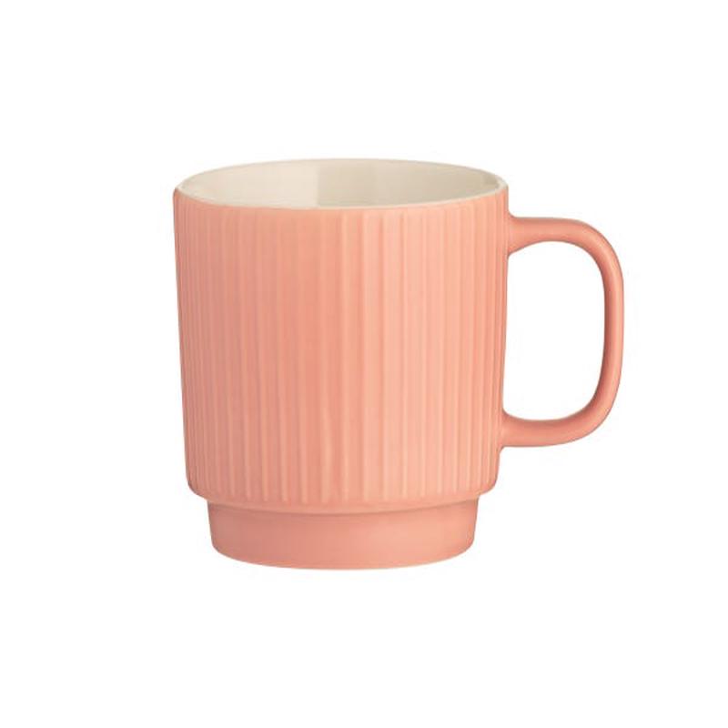 Embossed Line Coral Mug