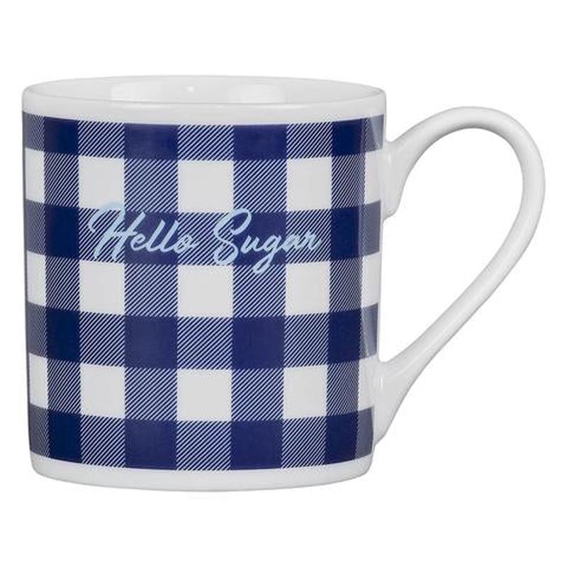 Hello Sugar Gingham Mug 13 Oz.