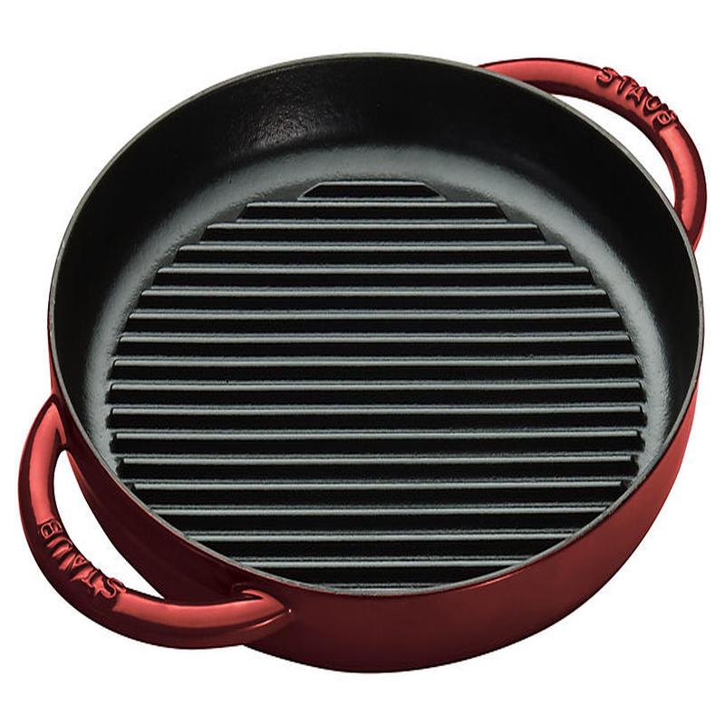 Staub Round Griddle 10" | Grenadine