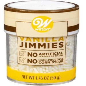Wilton Naturally Flavored Vanilla Jimmies Sprinkles, 1.76 oz.
