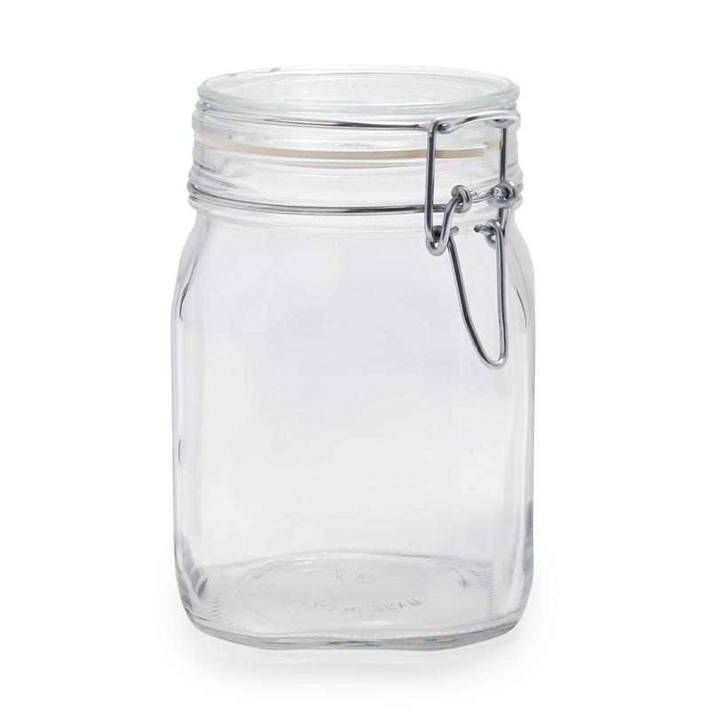 Bormioli 1 Litre with White Lid