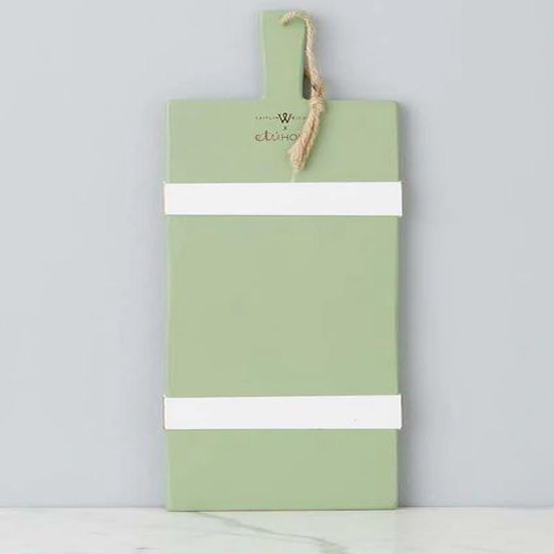 Caitlin Wilson Laurel Green Rectangle Mod Charcuterie Board, Small