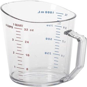 Camwear 1 Qt. Clear Polycarbonate Measuring Cup