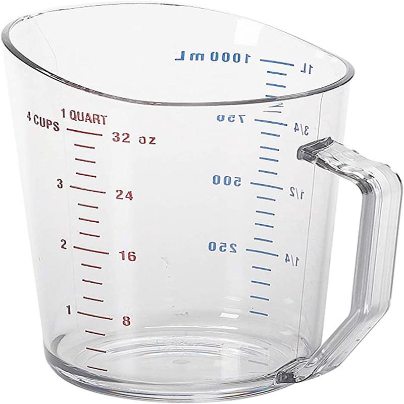 Camwear 1 Qt. Clear Polycarbonate Measuring Cup