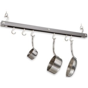 Maple Hanging Bar Pot Rack | Gray