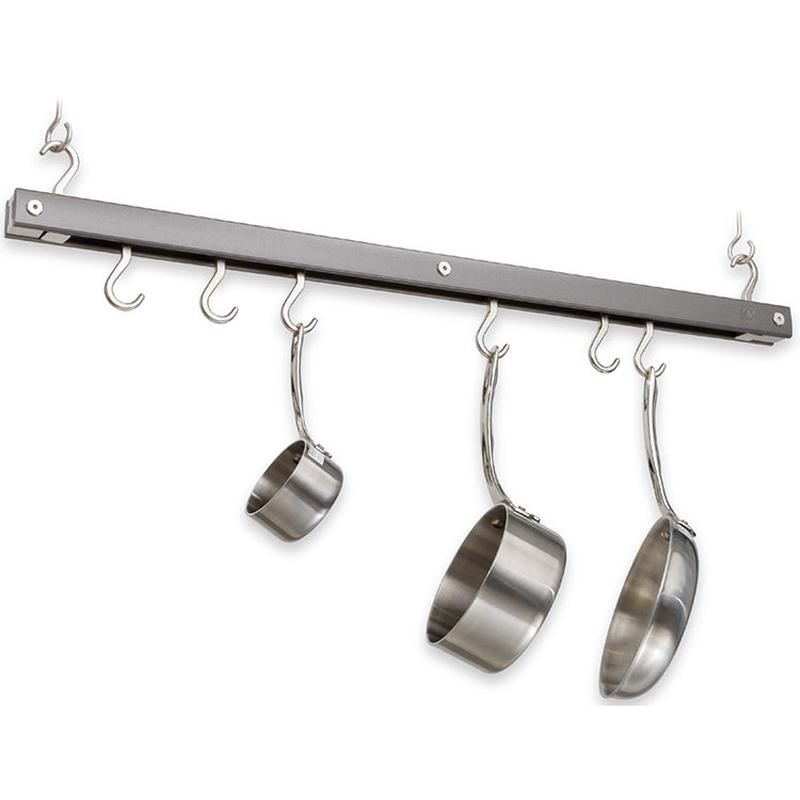 Maple Hanging Bar Pot Rack | Gray