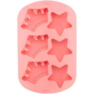 Royal Crowns and Stars Silicone Cake Mold