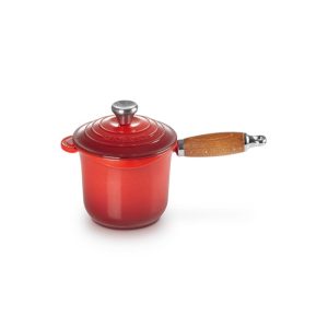 Saucepan with Wood Handle | Cherry